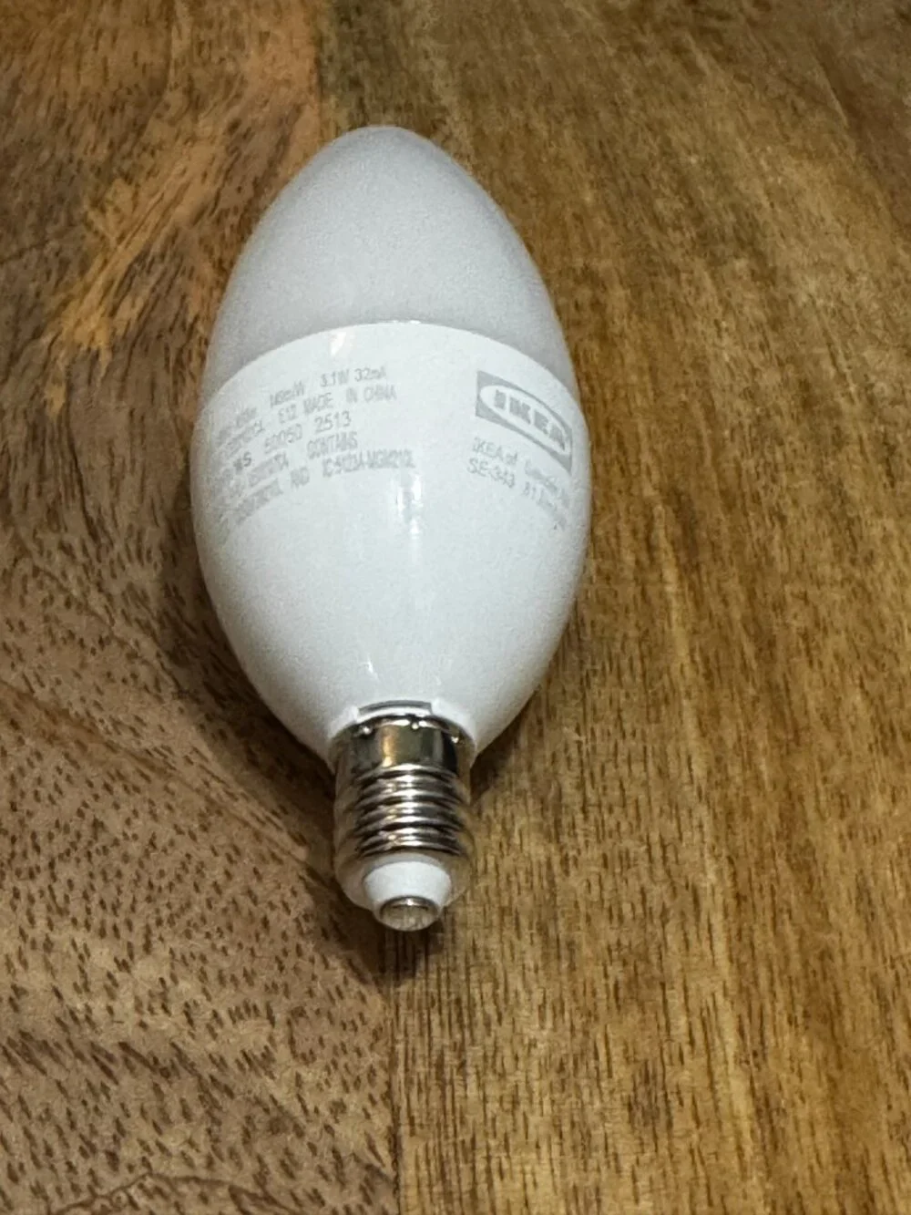 IKEA TRÅDFRI LED Chandelier Bulb E12 450 Lumens, Dimmable, White Spectrum